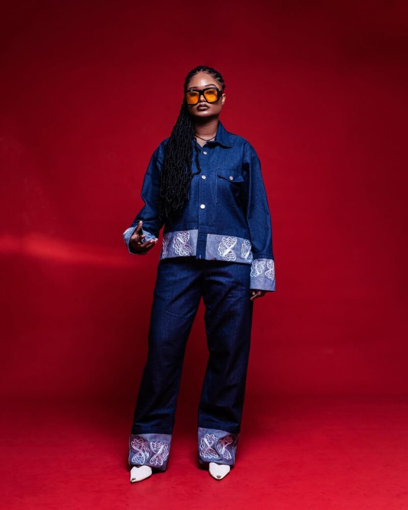 Ensemble Denim à motif floral
