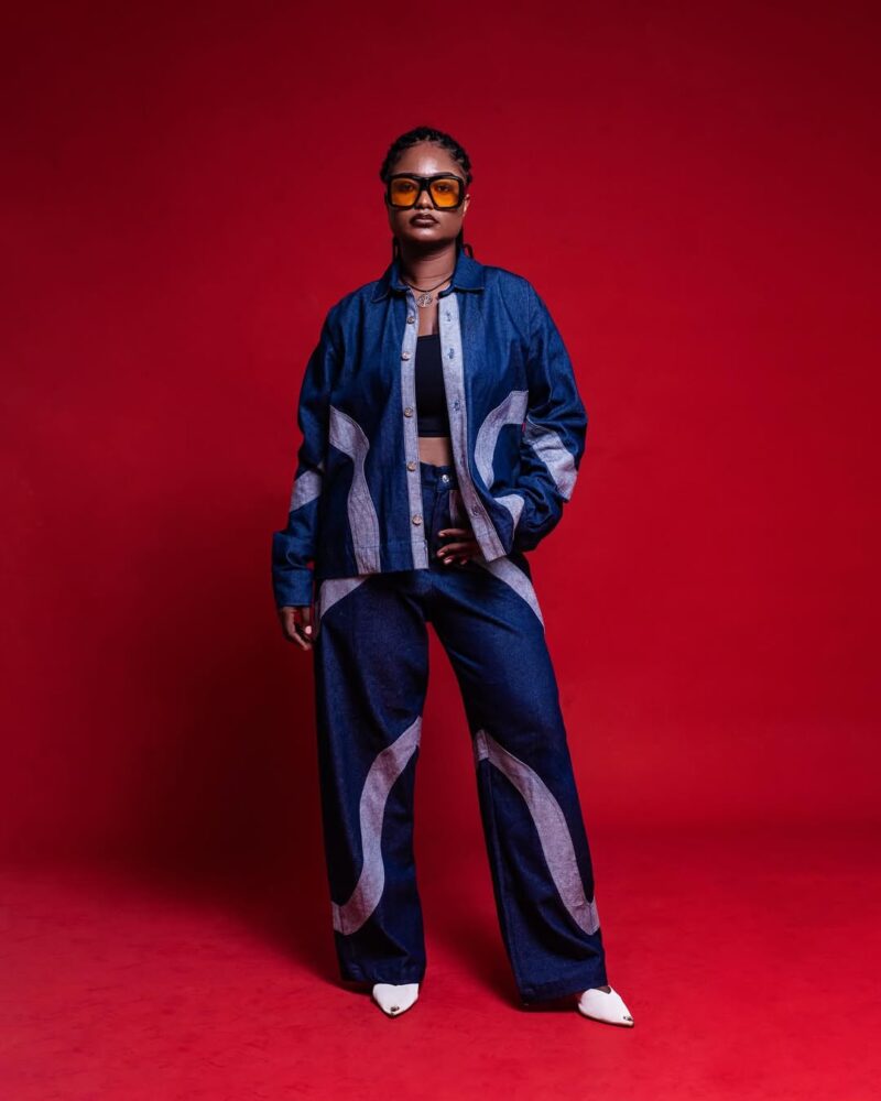 Ensemble Denim double face