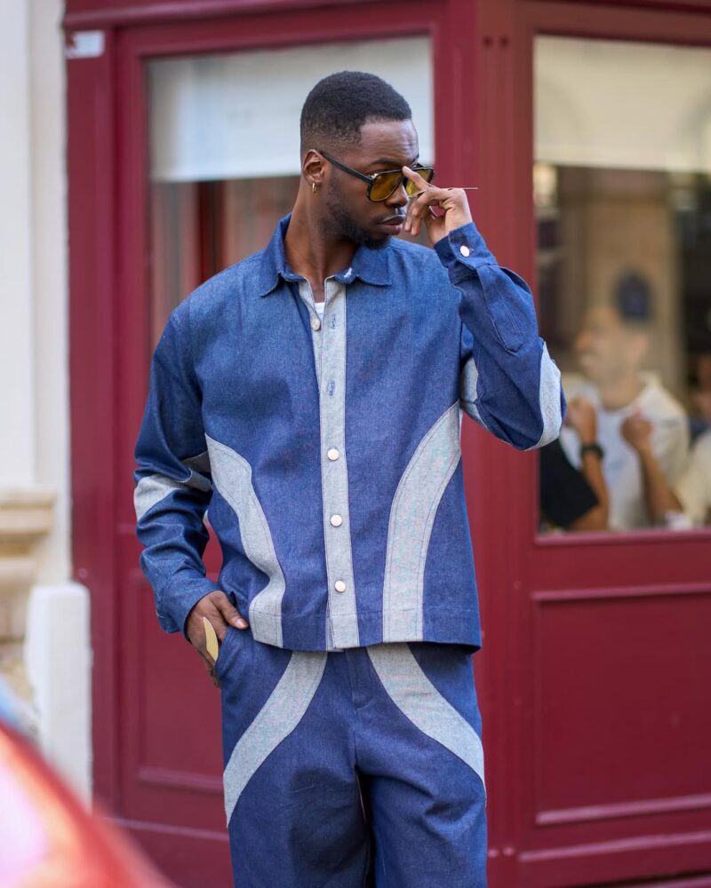 Ensemble Denim double face
